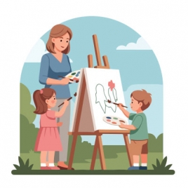 ATELIER PEINTURE PARENTS-ENFANTS ET PETITS ENFANTS 2026