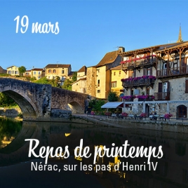 REPAS DE PRINTEMPS NERAC SUR LES PAS D'HENRI IV 19/03/2026