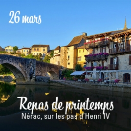 REPAS DE PRINTEMPS SUR LES PAS D'HENRI IV 26/03/2026