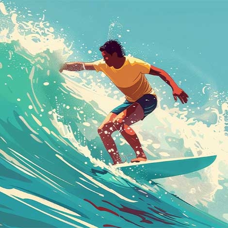 STAGE D'ARPPRENTISSAGE DU SURF